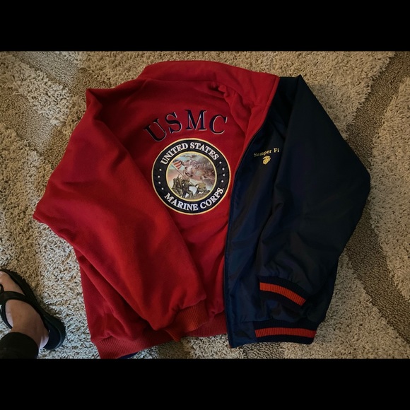 USMC - REVERSIBLE JACKET! INCREDIBLE! - Picture 3 of 10